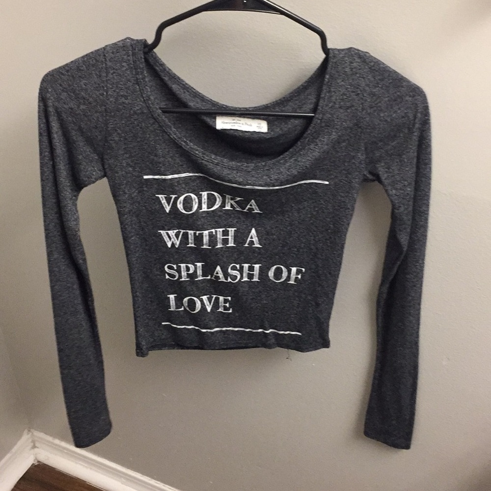 Long sleeve crop top